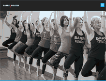 Tablet Screenshot of barre2pilates.com